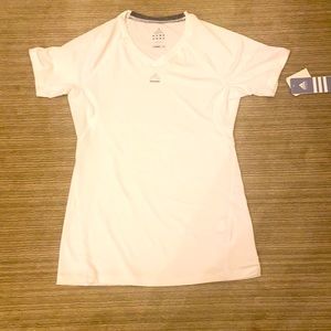 Adidas v- neck climate lite athletic shirt
